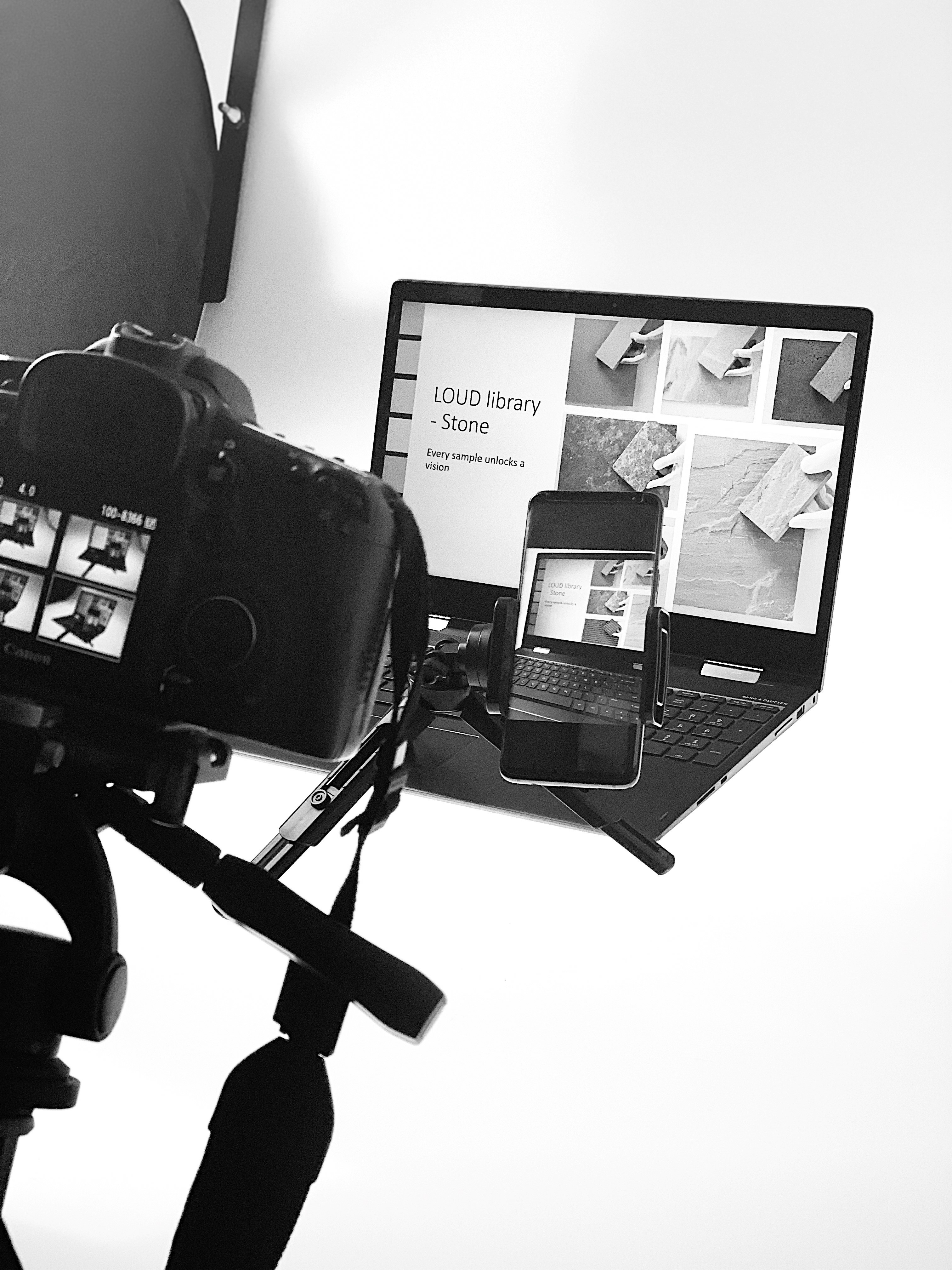 a LOUD librarian photographing